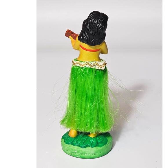 Vintage Hula Girl Ukulele Bobber Dashboard Ceramics Japan Dated 1999 - Picture 2 of 8